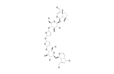 LONGIFLOROSIDE;5''-O-(4'-AUCUBINYL)-5'''-O-(4'-EUPHROSIDYL)-(2'',2''')-2,5-H-FURAN_ETHER-(BIS-IRIDOID_GLUCOSIDE)