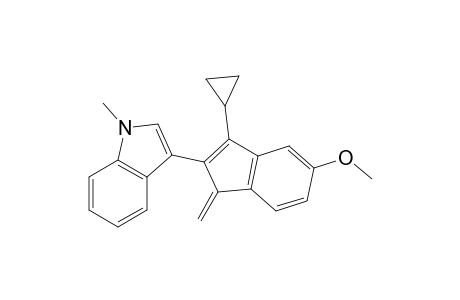 3-[(11E)-1-Methylidene-3-cyclopropyl-5-methoxy-1H-inden-2-yl]-1-methyl-1H-indole