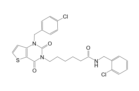N-(2-chlorobenzyl)-6-(1-(4-chlorobenzyl)-2,4-dioxo-1,4-dihydrothieno[3,2-d]pyrimidin-3(2H)-yl)hexanamide