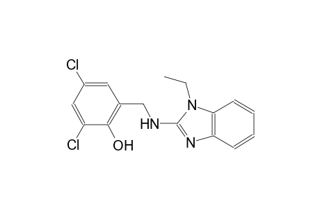 2,4-dichloro-6-{[(1-ethyl-1H-benzimidazol-2-yl)amino]methyl}phenol