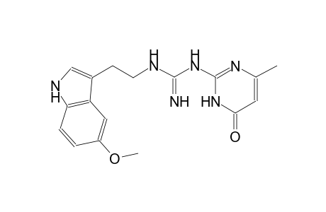 guanidine, N-(1,6-dihydro-4-methyl-6-oxo-2-pyrimidinyl)-N'-[2-(5-methoxy-1H-indol-3-yl)ethyl]-
