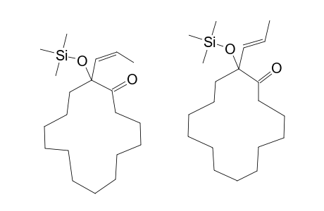(E/Z)-2-(PROP-1-ENYL)-2-TRIMETHYLSILYLOXYCYCLOTETRADECANONE