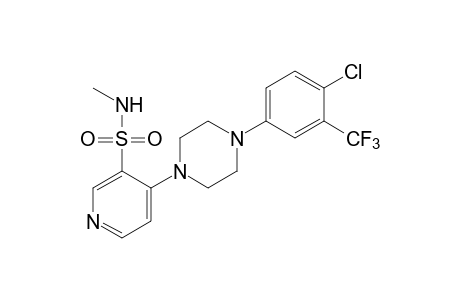 4-[4-(4-chloro-alpha,alpha,alpha-trifluoro-m-tolyl)-1-piperazinyl]-N-methyl-3-pyridinesulfonamide