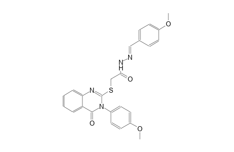 N'-[(E)-(4-methoxyphenyl)methylidene]-2-{[3-(4-methoxyphenyl)-4-oxo-3,4-dihydro-2-quinazolinyl]sulfanyl}acetohydrazide