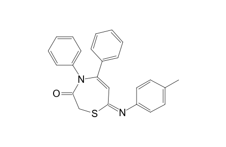 4,5-Diphenyl-7-(p-tolyl)imino-1,4-thiazepin-3-one