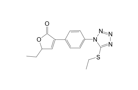 5-Ethyl-3-[4-(5-ethylsulfanyl-tetrazol-1-yl)-phenyl]-5H-furan-2-one
