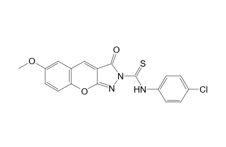 N-(4-Chlorophenyl)-6-methoxy-3-oxochromeno[2,3-c]pyrazole-2(3H)-carbothioamide