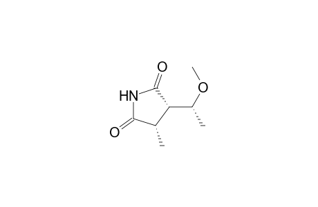 2,5-Pyrrolidinedione, 3-(1-methoxyethyl)-4-methyl-, [3.alpha.(R*),4.alpha.]-(.+-.)-