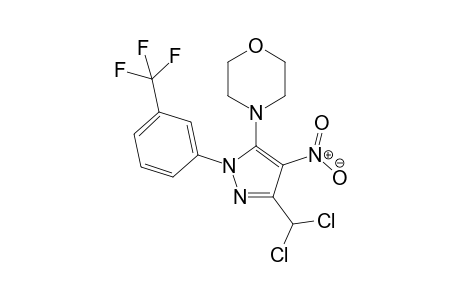 4-(3-(Dichloromethyl)-4-nitro-1-(3-(trifluoromethyl)phenyl)-1H-pyrazol-5-yl)morpholine