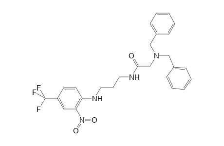 2-(Dibenzylamino)-N-{3-[2-nitro-4-(trifluoromethyl)anilino]propyl}acetamide