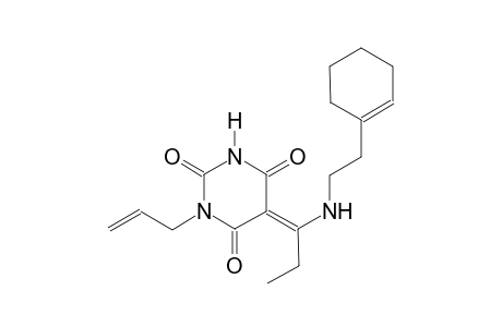 (5E)-1-allyl-5-(1-{[2-(1-cyclohexen-1-yl)ethyl]amino}propylidene)-2,4,6(1H,3H,5H)-pyrimidinetrione