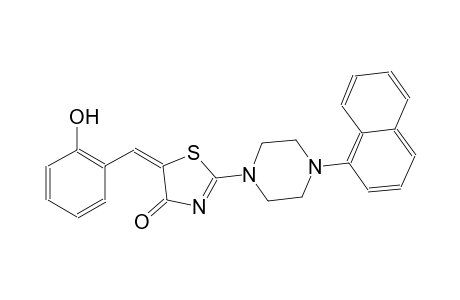 (5E)-5-(2-hydroxybenzylidene)-2-[4-(1-naphthyl)-1-piperazinyl]-1,3-thiazol-4(5H)-one