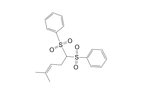 2-Methyl-5,5-bis(phenylsulfonyl)-2-pentene