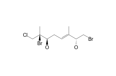 (E,2R,6R,7S)-1,7-dibromo-8-chloro-3,7-dimethyloct-3-ene-2,6-diol