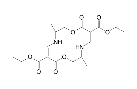 3,3,10,10-Tetramethyl-7,14-dioxo-1,8-dioxa-4,11-diaza-cyclotetradeca-5,12-diene-6,13-dicarboxylic acid, diethyl ester