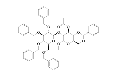 METHYL-3-O-ACETYL-4,6-O-BENZYLIDENE-2-O-(2,3,4,6-TETRA-O-BENZYL-BETA-D-GLUCOPYRANOSYL)-ALPHA-D-GLUCOPYRANOSIDE