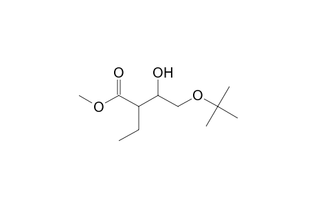 2-Ethyl-3-hydroxy-4-[(2-methylpropan-2-yl)oxy]butanoic acid methyl ester