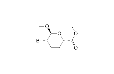 2H-Pyran-2-carboxylic acid, 5-bromotetrahydro-6-methoxy-, methyl ester, (2.alpha.,5.alpha.,6.beta.)-(.+-.)-