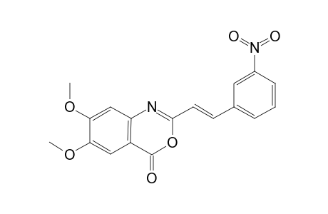 6,7-Dimethoxy-2-[(E)-2-(3-nitrophenyl)ethenyl]-3,1-benzoxazin-4-one