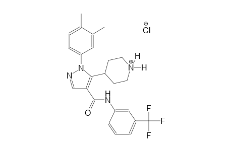 piperidinium, 4-[1-(3,4-dimethylphenyl)-4-[[[3-(trifluoromethyl)phenyl]amino]carbonyl]-1H-pyrazol-5-yl]-, chloride