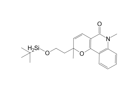 2,6-Dimethyl-2-[2-(tert-Butylsilyloxy)ethyl]pyrano[3,2-c]quinol-5-one