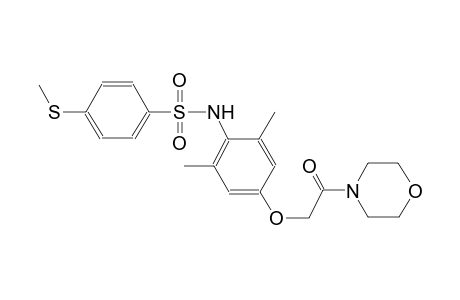 N-[2,6-dimethyl-4-(2-morpholin-4-yl-2-oxidanylidene-ethoxy)phenyl]-4-methylsulfanyl-benzenesulfonamide