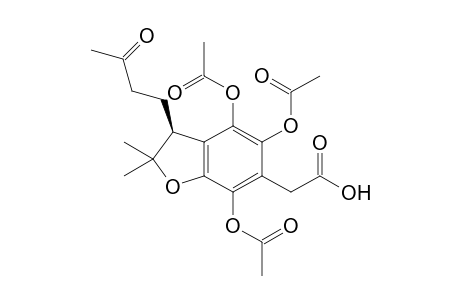 (S)-2-(4,5,7-triacetoxy-2,2-dimethyl-3-(3-oxobutyl)-2,3-dihydrobenzofuran-6-yl)acetic acid
