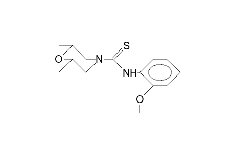 cis-2,6-Dimethyl-4-morpholinethiocarboxy-O-anisidide