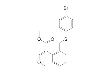 Benzeneacetic acid, 2-[[(4-bromophenyl)thio]methyl]-alpha-(methoxymethylene)-, methyl ester