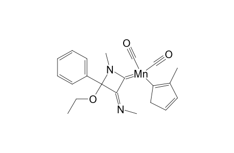 dicarbonyl[4-ethoxy-1-methyl-3-(methylimino)-4-phenyl-2-azetidinylidene](methylcyclopentadienyl)manganese