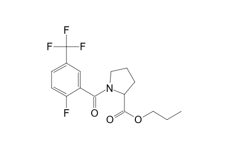 L-Proline, N-(2-fluoro-5-trifluoromethylbenzoyl)-, propyl ester