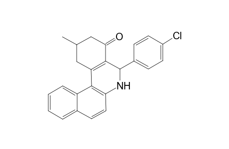 5-(4-Chlorophenyl)-2-methyl-2,3,5,6-tetrahydro-1H-benzo[a]phenanthridin-4-one
