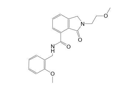 N-(2-methoxybenzyl)-2-(2-methoxyethyl)-3-oxo-4-isoindolinecarboxamide