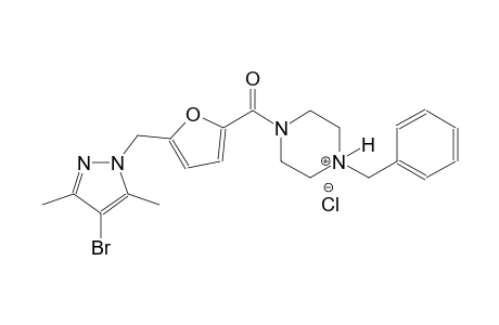 piperazinium, 1-[[5-[(4-bromo-3,5-dimethyl-1H-pyrazol-1-yl)methyl]-2-furanyl]carbonyl]-4-(phenylmethyl)-, chloride
