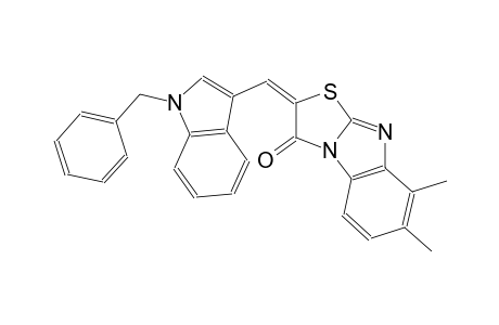 thiazolo[3,2-a]benzimidazol-3(2H)-one, 7,8-dimethyl-2-[[1-(phenylmethyl)-1H-indol-3-yl]methylene]-, (2E)-