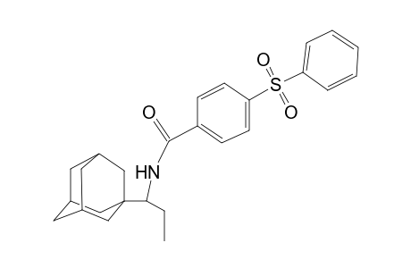 N-[1-(1-adamantyl)propyl]-4-(benzenesulfonyl)benzamide