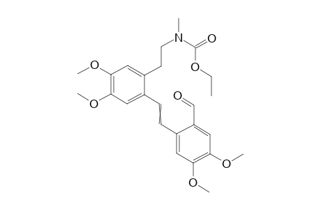 2-(beta-N-Ethoxycarbonyl-N-methyl-aminoethyl)-2'-formyl-4,4',5,5'-tetramethoxy-stilbene