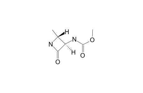 TRANS-(3R,4R)-3-[(METHOXYCARBONYL)-AMINO]-4-METHYL-2-AZETIDINONE