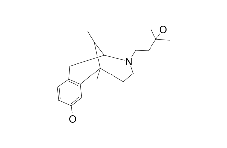 1,2,3,4,5,6-hexahydro-6,11-dimethyl-3-(3-hydroxy-3-methylbutyl)-2,6-methano-3-benzazocin-8-ol
