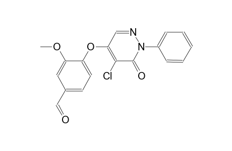 4-[(5-chloro-6-oxo-1-phenyl-1,6-dihydro-4-pyridazinyl)oxy]-3-methoxybenzaldehyde