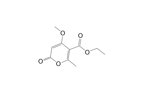 2H-Pyran-5-carboxylic acid, 4-methoxy-6-methyl-2-oxo-, ethyl ester