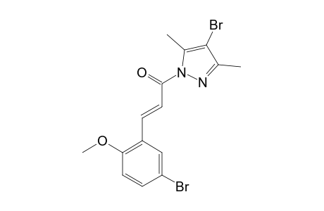 4-BROMO-1-[3-(5-BROMO-2-METHOXYPHENYL)-PROPANOYL]-PYRAZOLE