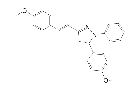 1H-pyrazole, 4,5-dihydro-5-(4-methoxyphenyl)-3-[2-(4-methoxyphenyl)ethenyl]-1-phenyl-