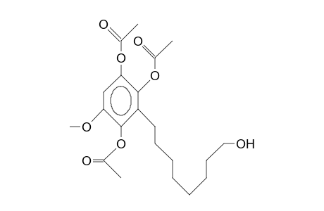 8-(2,3,6-Triacetoxy-5-methoxy-phenyl)-octan-1-ol