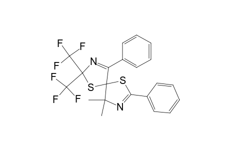 1,6-Dithia-3,8-diazaspiro[4.4]nona-2,8-diene, 4,4-dimethyl-2,9-diphenyl-7,7-bis(trifluoromethyl)-