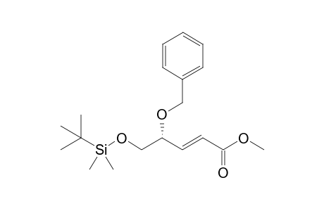 (E)-Methyl (4R)-benzyloxy-5-tert-butyldimethylsilyloxy-trans-2-pentenoate