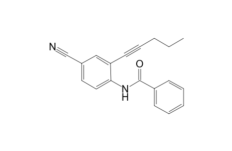 N-(4-Cyano-2-(1-pentynyl)-phenyl)-benzamide