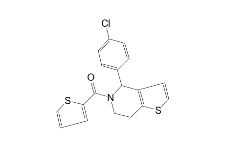4-(p-chlorophenyl)-4,5,6,7-tetrahydro-5-(2-thenoyl)thieno[3,2-c]pyridine
