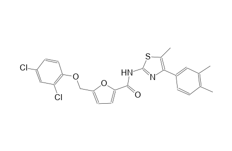 5-[(2,4-dichlorophenoxy)methyl]-N-[4-(3,4-dimethylphenyl)-5-methyl-1,3-thiazol-2-yl]-2-furamide