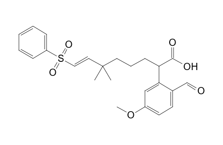2-(2-Formyl-5-methoxyphenyl)-6,6-dimethyl-8-phenylsulfonyloct-7-enoic acid